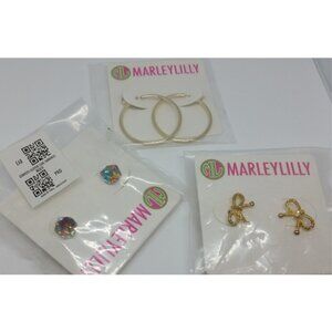 Bundle lot 3 pairs Marley Lilly earrings variety new nwt